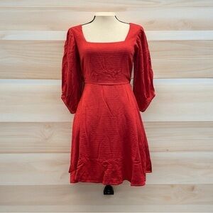 Band of the Free Open Back Babydoll Dress